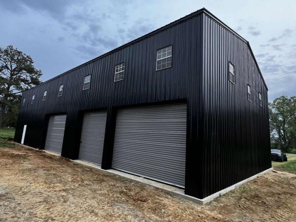 Q355 Q235 Prefab Metal Garage Light Frame Steel Construction