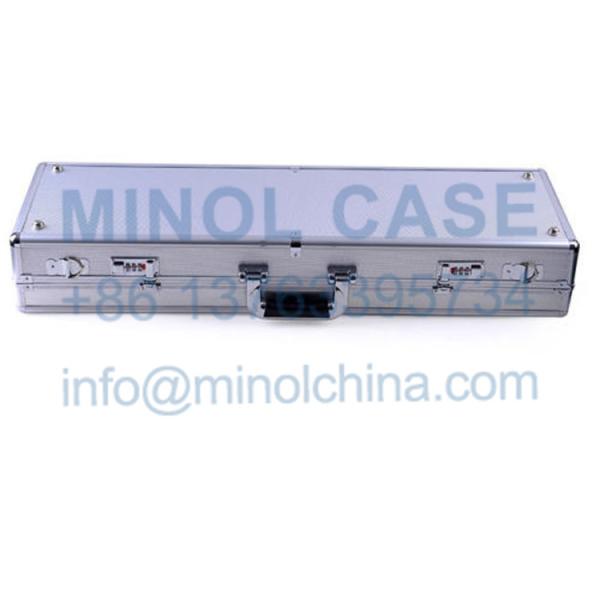 Custom Size Logo Factory Price Silver Aluminum Violin Flight Case