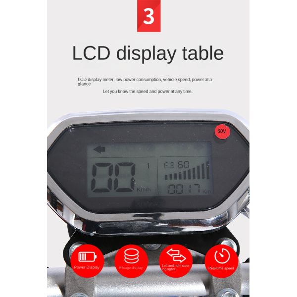 48V 1000W Electric Motorbike for Adults 14 Inch High Speed Electric Motorcycle Scooter