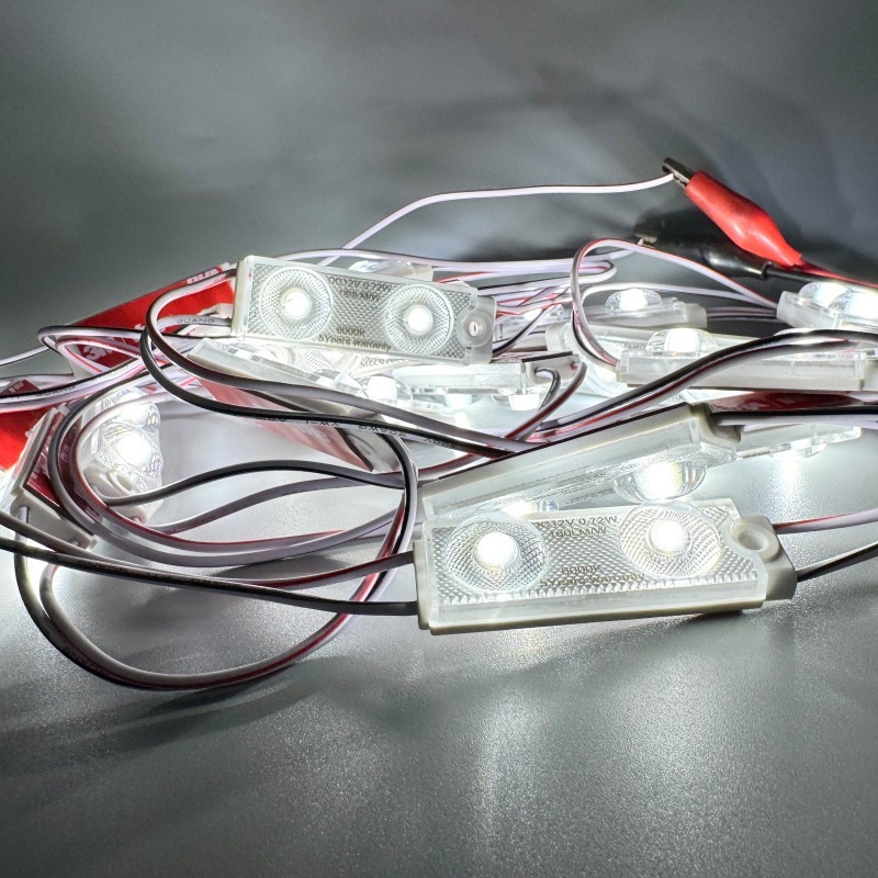 SMD2835 led signage module 12V 0.72W 130lm 50pcs chain