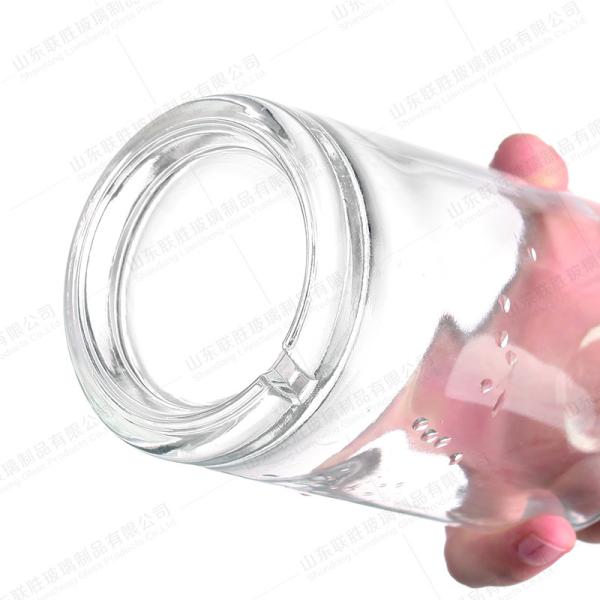 Material do corpo Vidro Botella vazia redonda para vinho Gin Rum Brandy Vodka Liquor 750ml 500ml