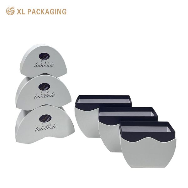 Bolsa de Comércio a Retalho de Doces em Forma de Ovo, em forma de Doce, Caixa de Chocolate, Caixa de Embalagem de Presente de Cosméticos Branco Roxo