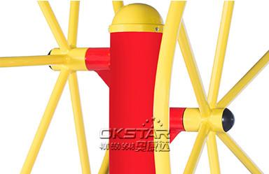 China high quality Outdoor Fitness Equipments with TUV certificates EN16630-outdoor turning wheel