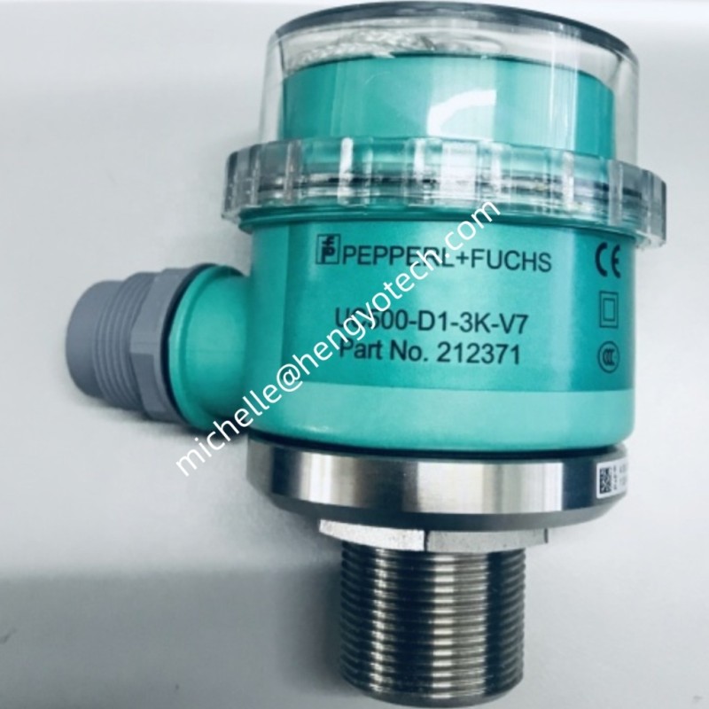 PEPPERL+FUCHS Ultrasonic Sensor UC500-D1-3K-V7 with 0.01% FS Accuracy and IP65 Protection for Industrial Automation
