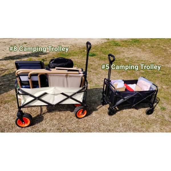 Folding Multi-Function Outdoor Camping Trailer Trolley with Customized Logo