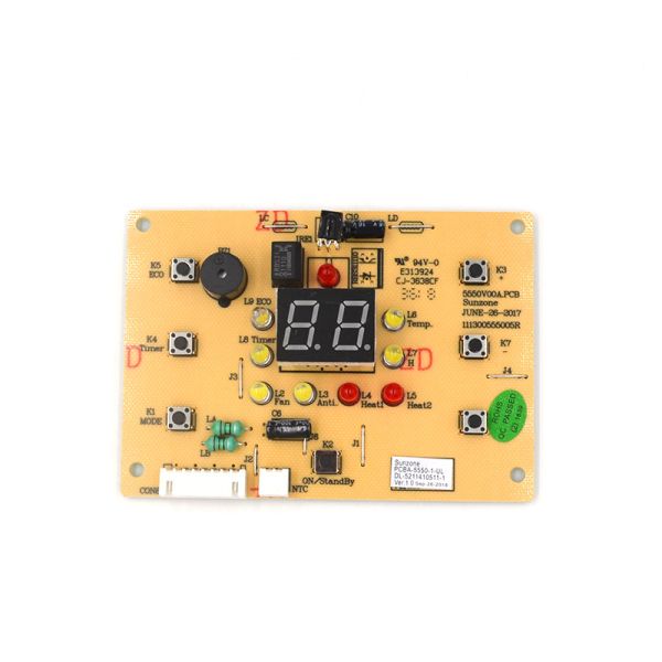 Copper FR4 CEM1 CEM3 Smart Home PCBA Warm Air Blower Fan Heater Pcb Assembly