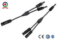 1Pair Male Female M/F Black Red 30A Solar Panel Y Connector