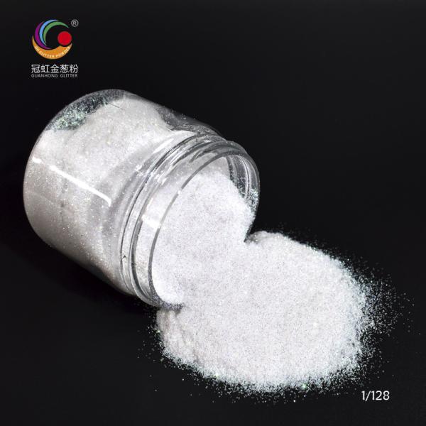 PET Fine Iridescent White Loose Cosmetic Glitter Powder Body Makeup Highlight