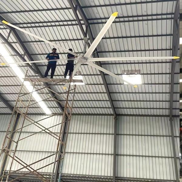 5pcs Al-Mg Alloy Blade 7.3m 24FT ventilador HVLS industrial para arrefecimento e ventilação de armazém