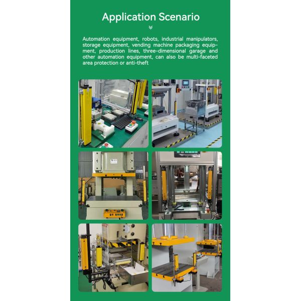 Sensor de cortina de seguridad VIFAR 5W, paso de haz de 10 mm, CC 10 V, cortina de luz, sensores de silenciamiento