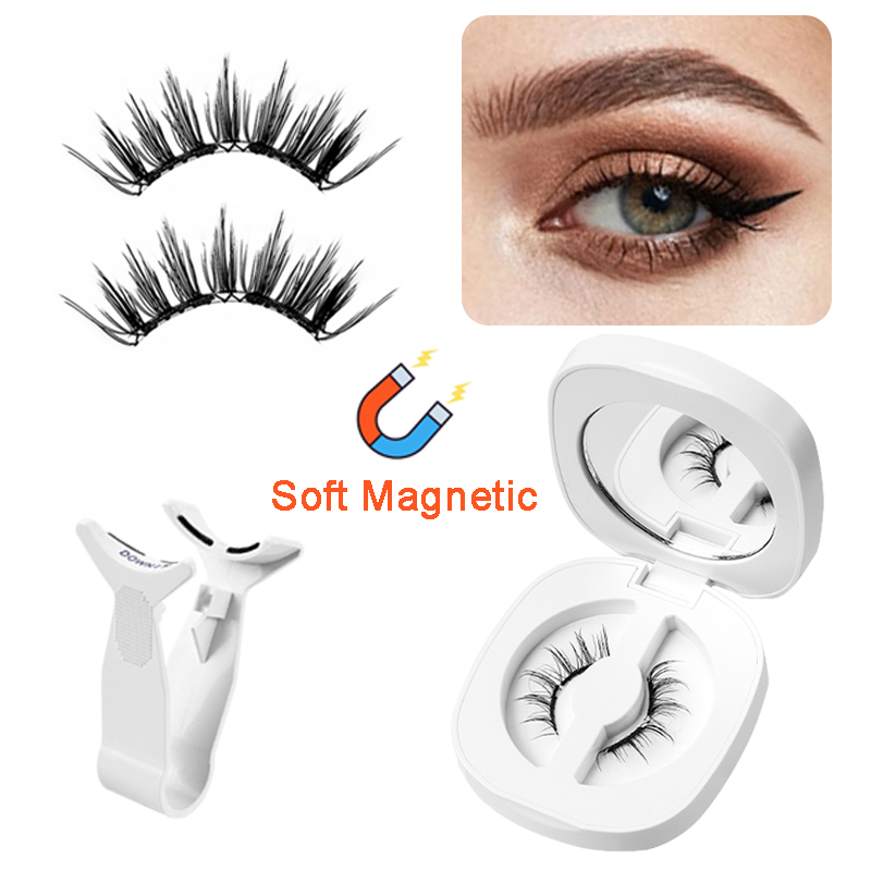 Professional Soft Magnetic False Eyelashes For Russian Women No Glue Reusable