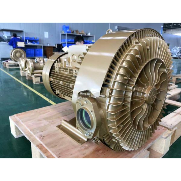 11KW High Pressure Side Channel Blower For Pneumatic Conveying Waste Water Treatment Aquaculture