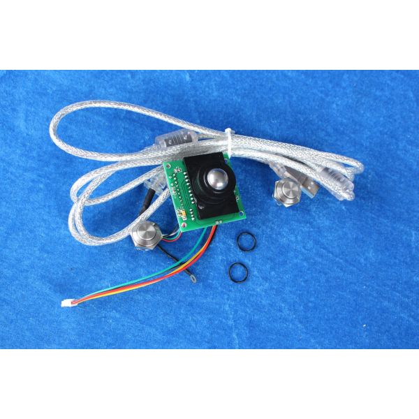 Mini 16mm stainless steel optical trackball moudle with USB interface , 800DPI resolution