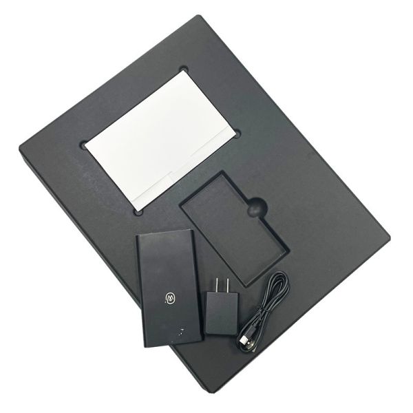 Wet Press Black Sugarcane Paper Tray Packaging Waterproof Oilproof For Electronic