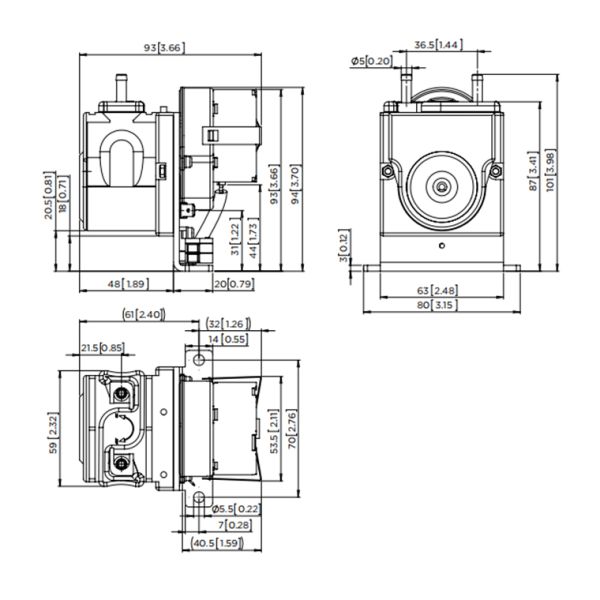 Дренаж конденсата насоса 20251357 Германии Томас перистальтический для газоанализатора