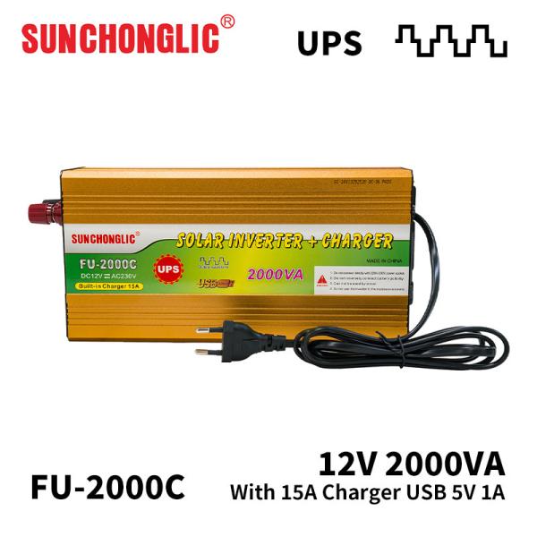 12v 220v 2000va 2000 Watt Inverter Charger Smart With Overload Protection