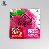 3.5g Proof odor Custom Mylar Ziplock sacos de ervas daninhas embalagem colorida