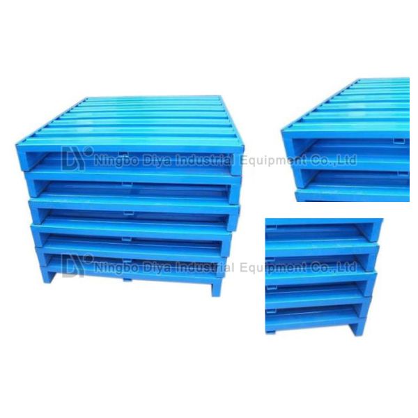 Heavy Duty Stacking Rack System Durable Storage Steel Metal Stackable Pallet