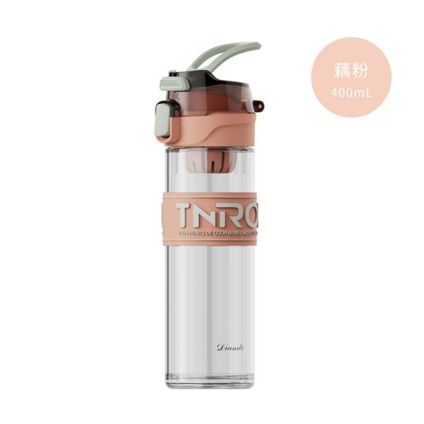 400ml Double Wall Large Glass Water Bottle Tea Infuser Insulated Bottle