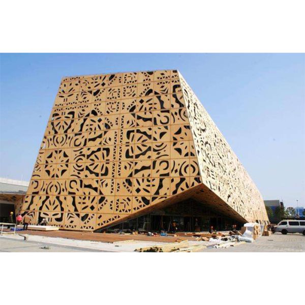 Ventilated Aluminium Curtain Wall External Cladding Veneer Facade