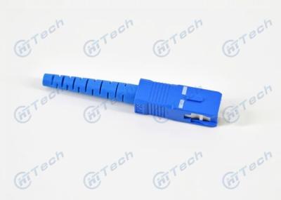 Blue Color Simplex SC Connector , Single Mode SC Connector Insertion Loss 