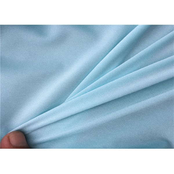 Single Jersey Stretch 90 Poly 10 Spandex Fabric Breathable For Swimwear