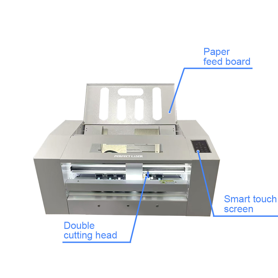 Desktop Fully Automatic Servo Double-head Special-shaped Label Die Cutting Sticker Machine