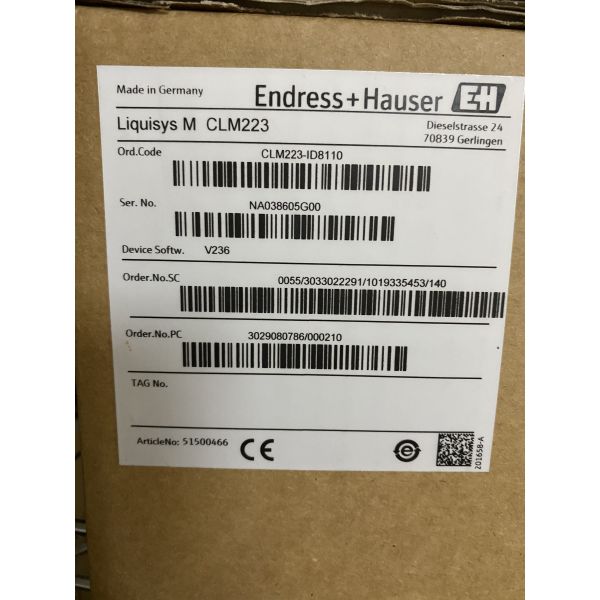 Endress+Hauser CLM223-ID8110 | Liquisys M Conductivity Transmitter, 4-20mA HART