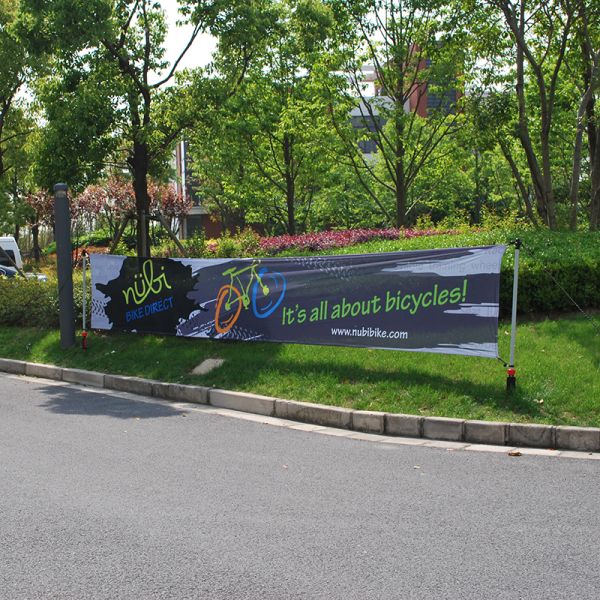 Post Coated Perforate Outdoor Advertising Banners PVC Mesh Stand Light Weight