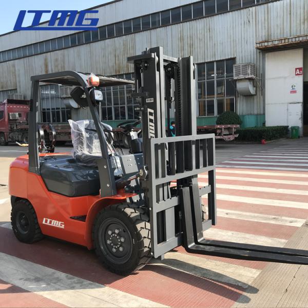 LTMG Side Shift 3 .5 Ton Gas Powered Forklift , 4 Wheel Drive Forklift With Cabin