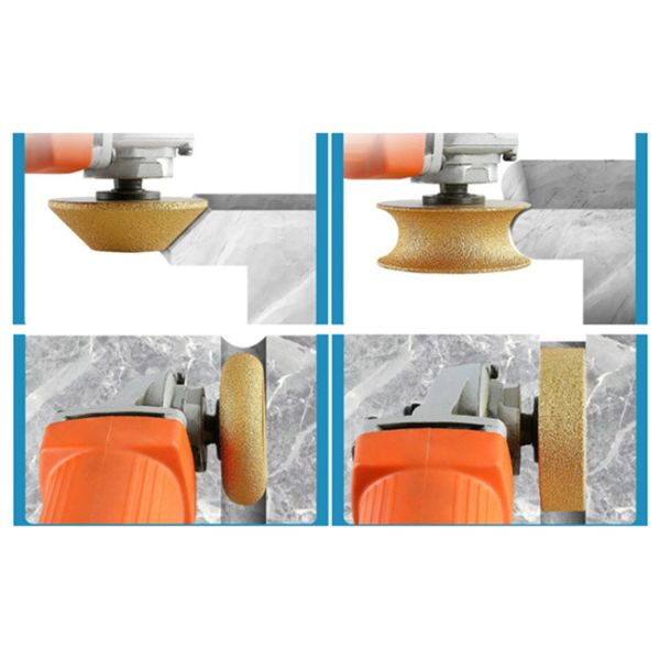 Серебряный абразивный диск диаманта профиля на угловая машина 75mm