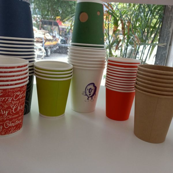 Animal Design Customized Cold Cup Without PE Coated E-Friendly Disposable Paper Cup