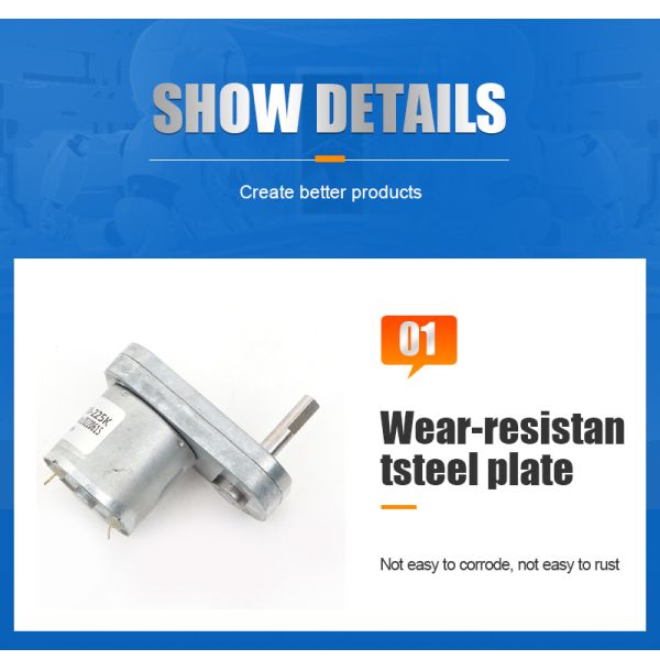 FT-65FGM3530 Flat Gear Motor 24V 12V High Torque Low Rpm DC Motor