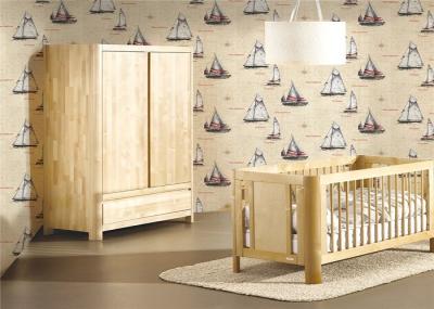 New Welcome Boat Design Interior PVC  Contemporary Wall Coverings Natural Plant Fibers 3D For Children Room