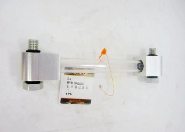 Silver Color Hitachi Excavators Spare Parts EX Hydraulic Gauge Aluminium Head