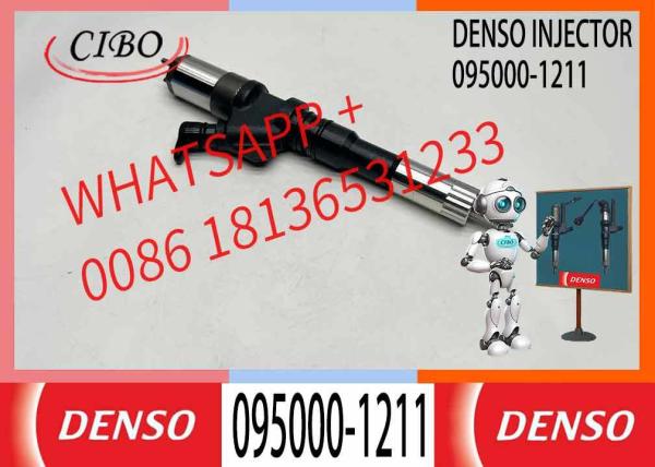 Inyector de combustible diesel para ferrocarril común 095000-1210 6156-11-3300 6156-11-3301 095000-1211 para Komatsu SA6D125E PC400-7 PC450-7