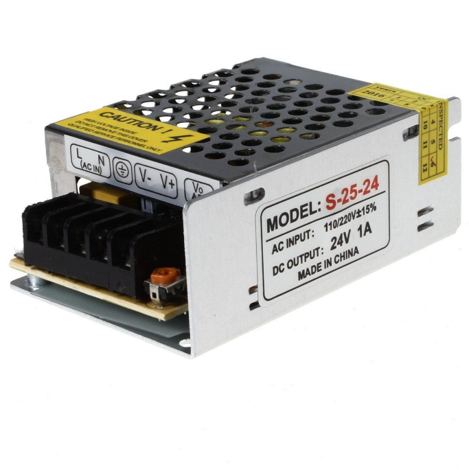 24V 1A DC 24V 12V 1A 2A 24W Power Supply Output Type Single for AC 110V 220V Switching