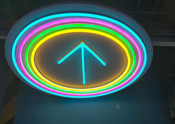 EU Plug Road Sign Silica Gel Billboard Mark Lighting 14 Colors