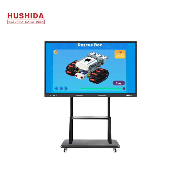 65 Touch Screen Interactive Whiteboard Windows 10 System with Movable Stand
