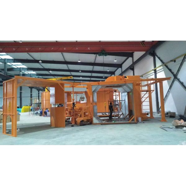 Polyethylene 500-1000L Capacity Roto Molding Machine Water / Air Cooling 3 Phase Power