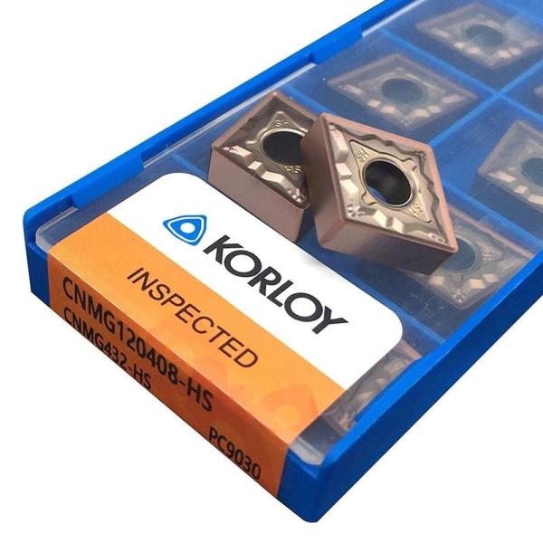 High Precision Carbide Turning Cutter HRC40-60 with 04/08/12 Insert Corner Radius CNMG Inserts