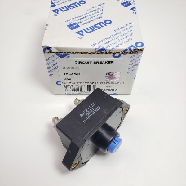 171-2208 1712208 60A Circuit Breaker For CAT 908 320C 232D 3126B C7 C9 C15