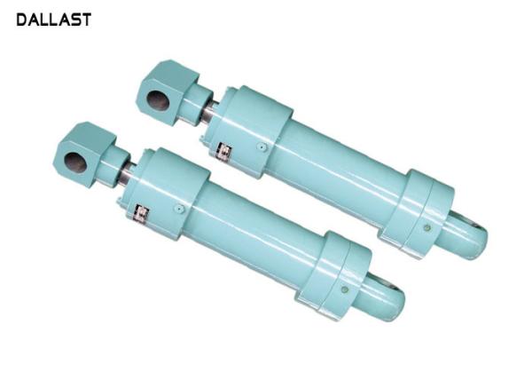 Double Acting Welded Dump Trailer Hydraulic Cylinder Medium Pressure HRC 45-55 Hardness