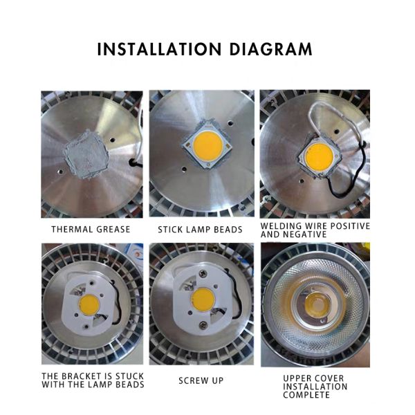50W COB LED Chip 24V 1.8A 19x19mm for Street Light
