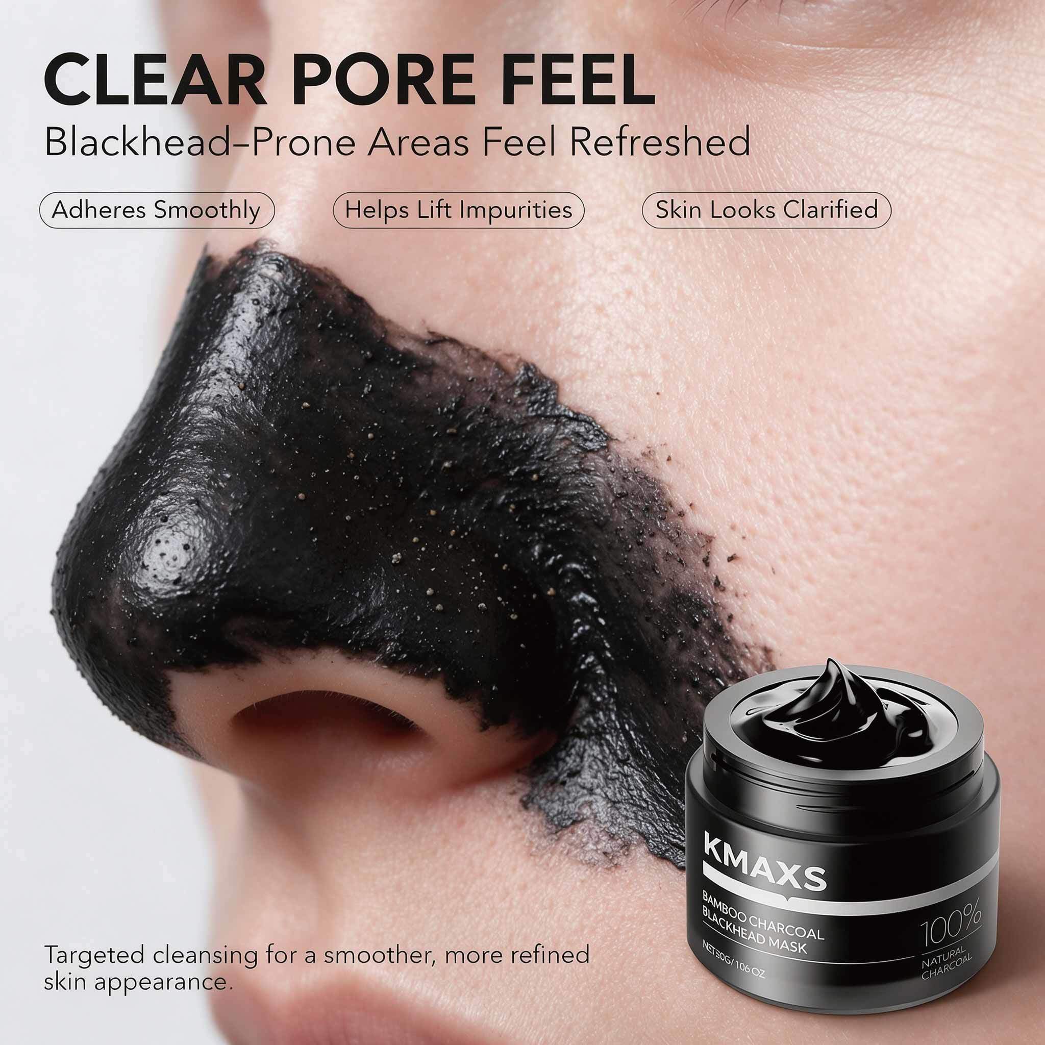 Charcoal Blackhead Clay Face Mask Pore Purifying Oil Control Problem Prone Skin OEM