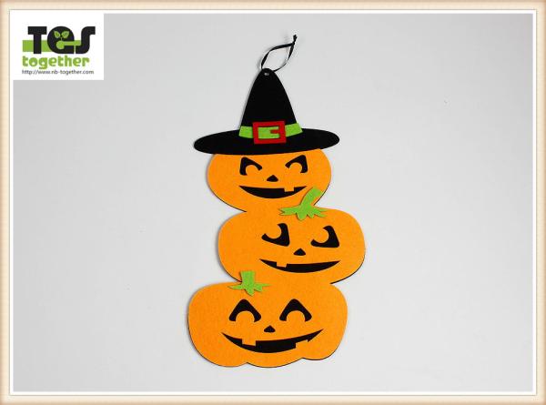 New Halloween pendant non - woven pendant creative festive fence blanket decorated with pumpkin ornaments