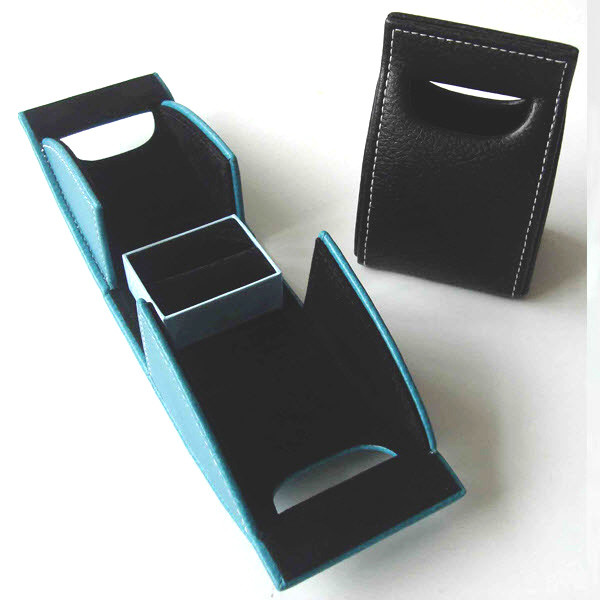 Paper Ring Boxes wraped in Leather, Handbag Style Ring Boxes