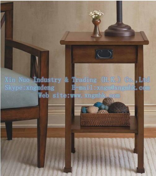 Wood bedside tables, wood side table, wooden telephone table, wooden coffee table