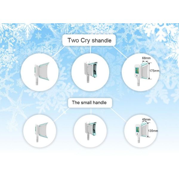 Cryo handles cool tech fat freezing weight loss vacuum machine