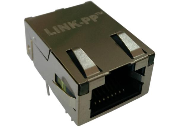 ARJE-0025 Low-Profile RJ45 Jack Single Port Tap Up Thru-Hole 1000 Base-T